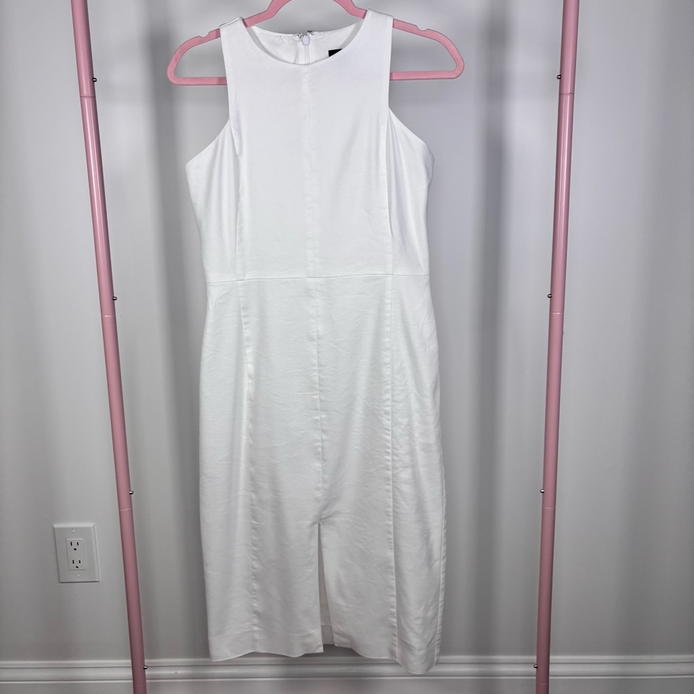 Ann Taylor White Midi Dress